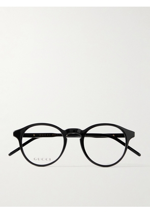 Gucci Eyewear - Round-Frame Acetate Optical Glasses - Men - Black