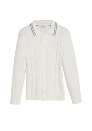 Brunello Cucinelli Kids Cable-Knit Cardigan (4-12 Years)