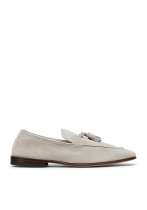 Brunello Cucinelli Suede Unlined Loafers
