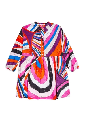 Pucci Junior Abstract Print Long-Sleeve Dress (4-14 Years)
