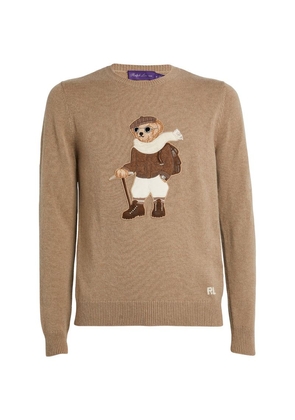 Ralph Lauren Purple Label Cashmere Polo Bear Sweater