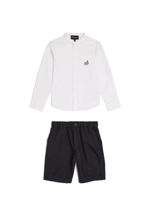 Emporio Armani Kids Shirt And Trousers Set (4-16 Years)