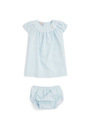 Paz Rodriguez Cotton Dress And Bloomers Set (1-24 Months)