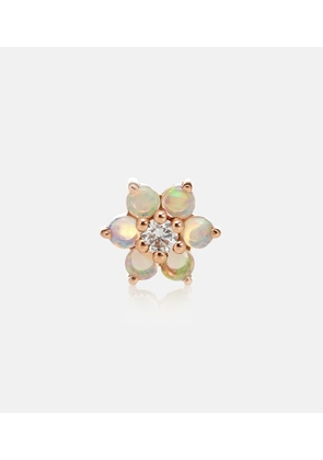 Maria Tash Garland 18kt rose gold single earring with opal and diamond