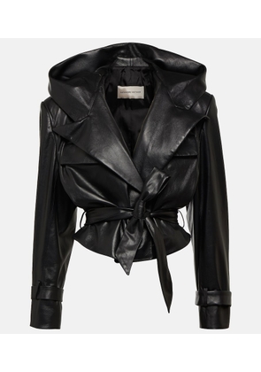 Alexandre Vauthier Cropped leather jacket