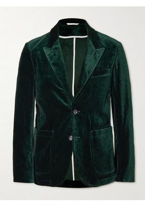 Oliver Spencer - Mansfield Slim-Fit Cotton-Velvet Suit Jacket - Men - Green - UK/US 36