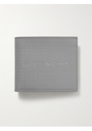 Givenchy - Appliquéd Logo-Embossed Leather Billfold Wallet - Men - Gray