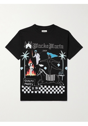 Wacko Maria - Logo-Print Cotton-Jersey T-Shirt - Men - Black - S