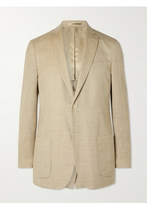 Mr P. - Wool, Silk and Linen-Blend Suit Jacket - Men - Neutrals - 36
