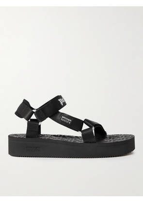 Palm Angels - Suicoke Depa Logo-Print Webbing-Trimmed Rubber Sandals - Men - Black - EU 41