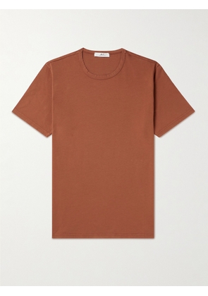 Mr P. - Garment-Dyed Cotton-Jersey T-Shirt - Men - Orange - XS