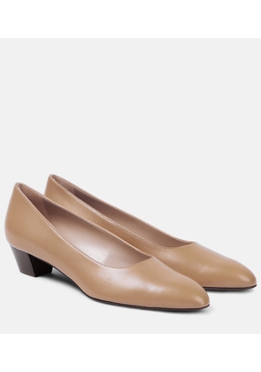 The Row Luisa 35 leather pumps