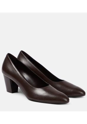 The Row Luisa 65 leather pumps
