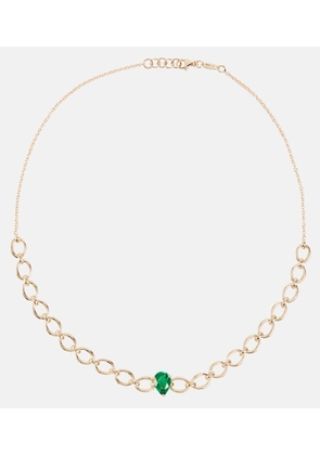 Nadine Aysoy Catena 18kt gold necklace with emerald