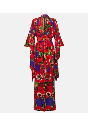 Dolce&Gabbana Floral silk robe