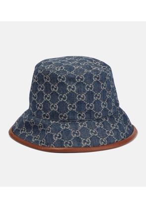 Gucci GG jacquard denim bucket hat