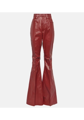 Rick Owens Bolan high-rise coated denim jeans
