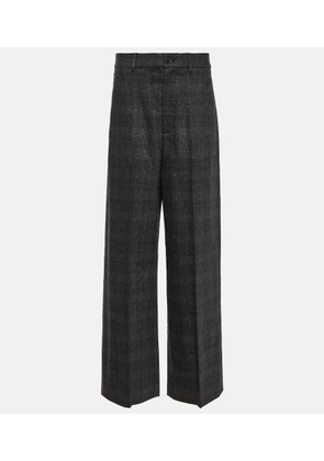 Nili Lotan Johan wool and cashmere-blend wide-leg pants