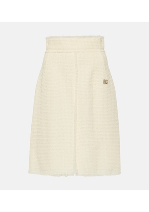 Dolce&Gabbana Wool-blend tweed midi skirt