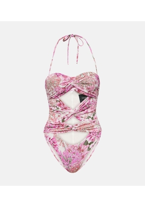 Giambattista Valli Saint-Rémy cutout floral swimsuit