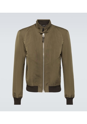 Tom Ford Cotton and silk poplin bomber jacket