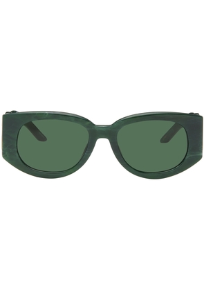 Casablanca Green Round Sunglasses