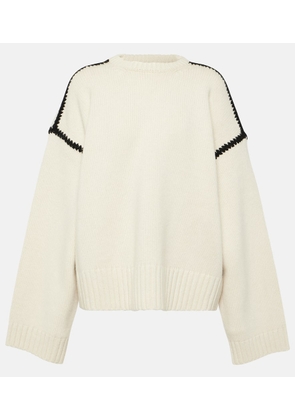 Toteme Embroidered wool and cashmere sweater
