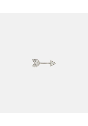 Maria Tash 10mm Diamond Arrow 18kt white gold single earring