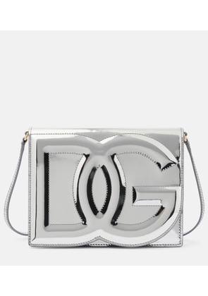 Dolce&Gabbana DG mirrored leather crossbody bag