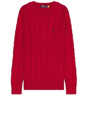 Polo Ralph Lauren Long Sleeve Sweater in Park Avenue Red - Red. Size XL/1X (also in ).