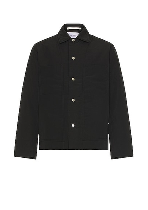 Norse Projects Pelle Waxed Nylon Insulated Jacket in Black - Black. Size S (also in L, M, XL/1X).