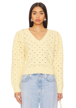 ASTR the Label Bianca Sweater in Yellow. Size L, M, S, XL.