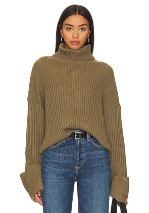LBLC The Label Liam Sweater in Olive. Size M, XS.