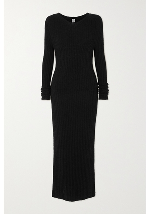 TOTEME - Ribbed Wool-blend Maxi Dress - Black - xx small,x small,small,medium,large,x large