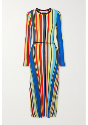 Christopher John Rogers - Striped Ribbed-knit Maxi Dress - Multi - x small,small,medium,large,x large