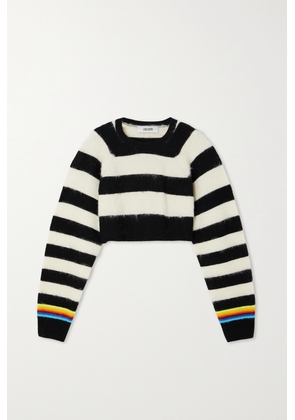 Christopher John Rogers - Striped Brushed Wool-blend Sweater - Multi - x small,small,medium,large,x large