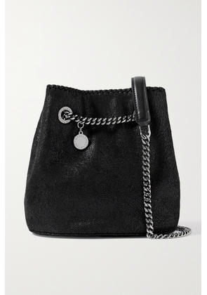 Stella McCartney - + Net Sustain Falabella Vegetarian Brushed-leather Bucket Bag - Black - One size