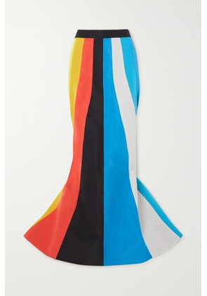 Christopher John Rogers - Striped Silk-taffeta Maxi Skirt - Blue - US0,US2,US4,US6,US8,US10