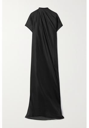 KHAITE - Essie Gathered Silk-organza Gown - Black - US0,US2,US4,US6,US8,US10