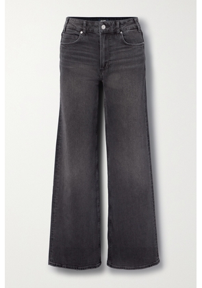 PAIGE - Sasha High-rise Straight-leg Jeans - Black - 23,24,25,26,27,28,29,30,31,32