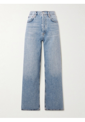 AGOLDE - Ren Cropped High-rise Wide-leg Jeans - Blue - 23,24,25,26,27,28,29,30,31,32