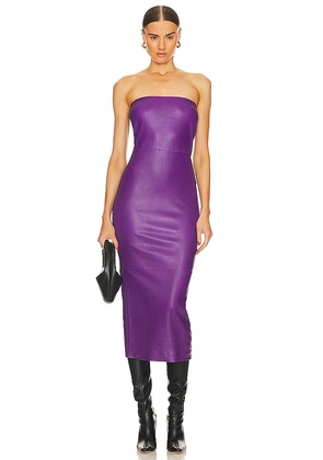 SPRWMN Tube Dress in Purple. Size L, XS.