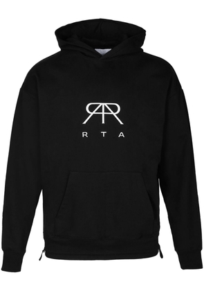 RTA logo-print cotton hoodie - Black