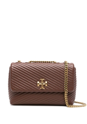 Tory Burch small Kira Moto quilted shoulder bag - Brown