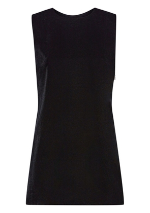 Proenza Schouler twist-detail velvet blouse - Black