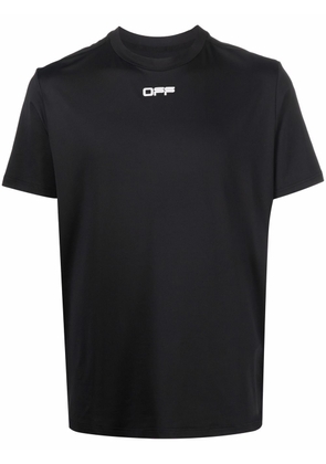 Off-White logo-tape performance T-shirt - Black