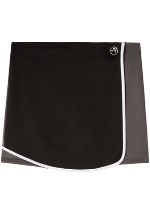 AMBUSH layered pleated miniskirt - Black