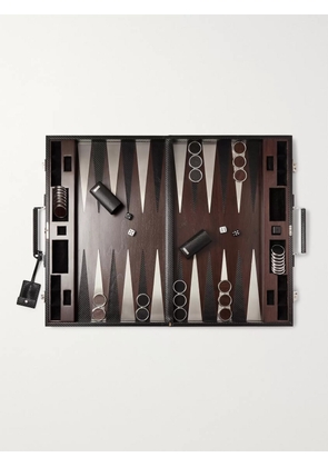 Ralph Lauren Home - Sutton Walnut, Leather and Stainless Steel Backgammon Set - Men - Brown