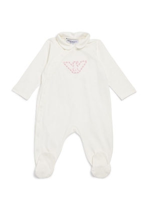 Emporio Armani Kids Collared Rosa All-In-One (1-6 Months)