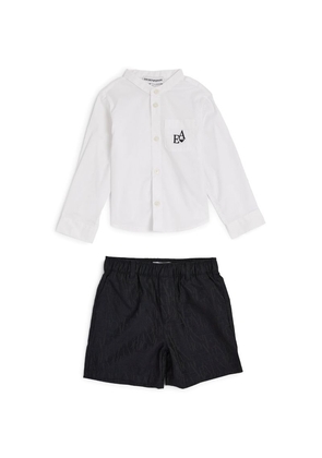 Emporio Armani Kids Shirt And Shorts Set (6-36 Months)